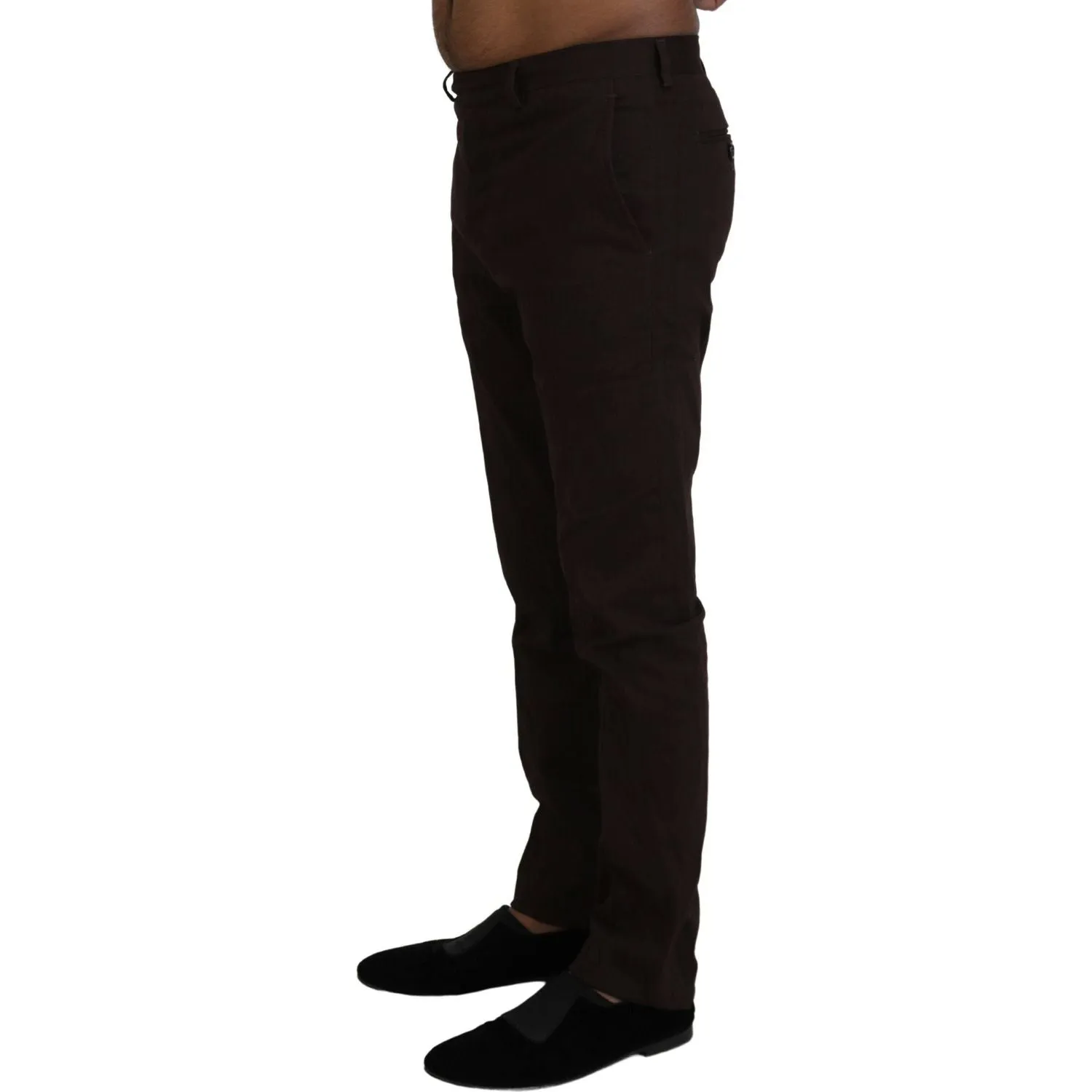 BENCIVENGA Elegant Brown Cotton Blend Trousers