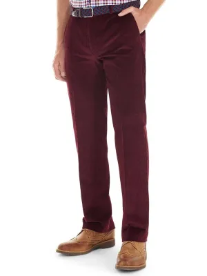 GURTEEN Verona Stretch Cord Trousers - Wine