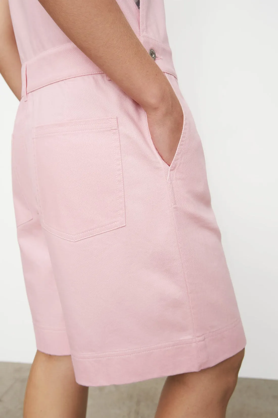 Kowtow Wander Dungarees - Denim - Light Pink