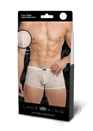 Lace King Lace Boxers M/l Wht