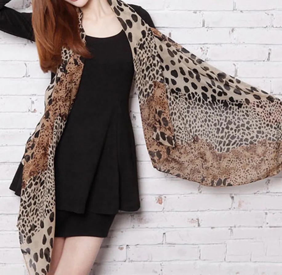 Leopard Print Scarf