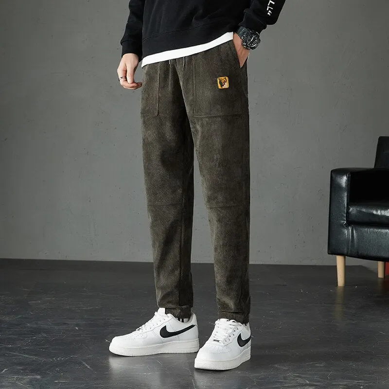 Men Winter Pants Classic super Warm Thick Pants cashmere Trousers