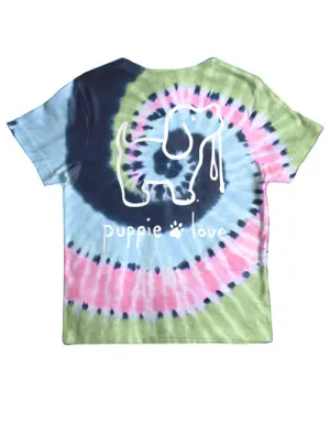 MIDNIGHT PASTEL TIE DYE PUP, YOUTH SS