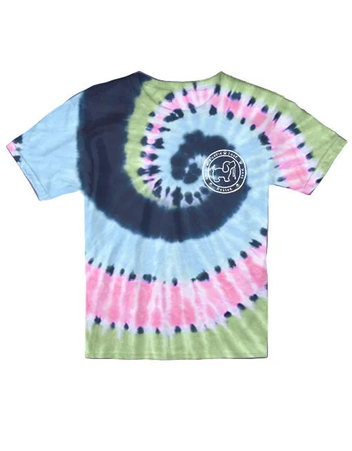 MIDNIGHT PASTEL TIE DYE PUP, YOUTH SS