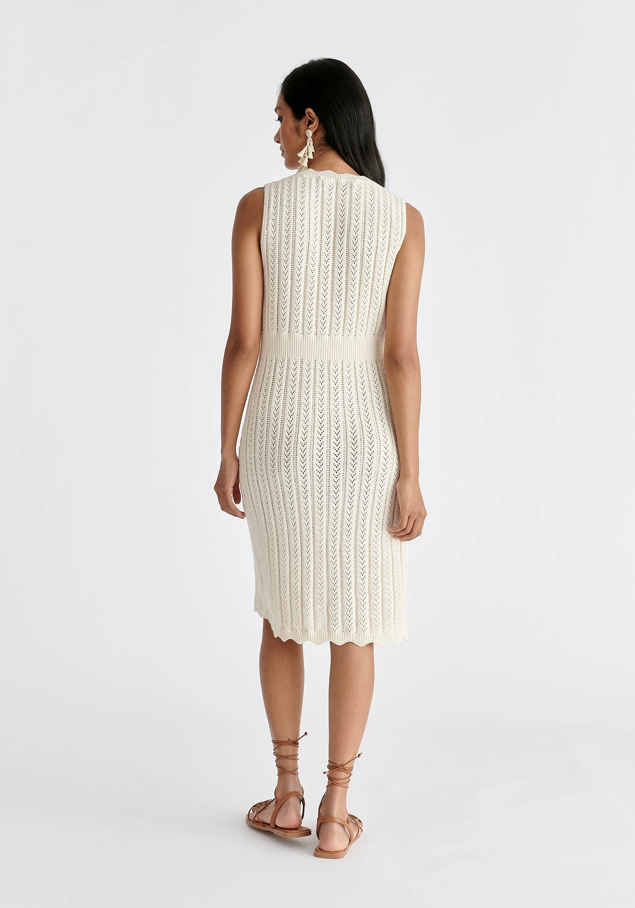 Pointelle Knitted Dress