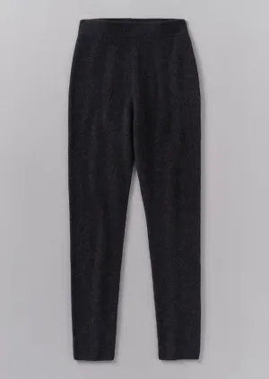 Recycled Cashmere Slim Leg Trousers | Charcoal