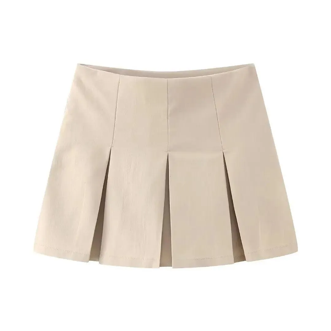 ZEVITY High Waist Pleated Culottes Shorts: Chic Summer Style