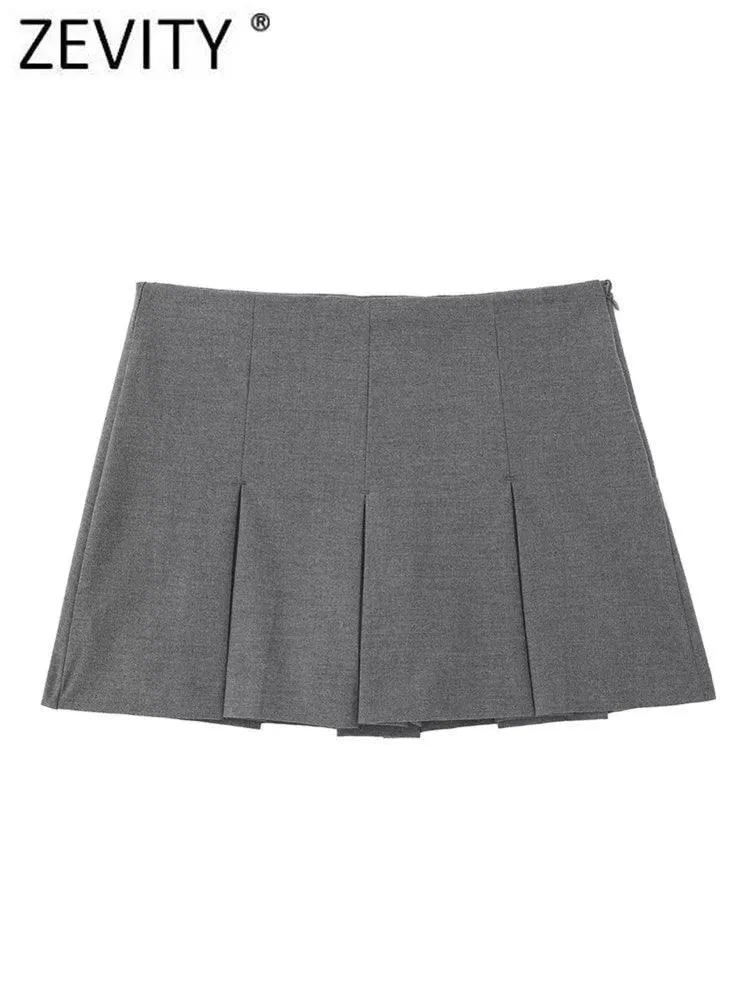 ZEVITY High Waist Pleated Culottes Shorts: Chic Summer Style